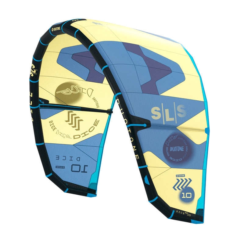 Load image into Gallery viewer, Vanilla Blue 2023 Duotone Dice SLS Kiteboarding Kite
