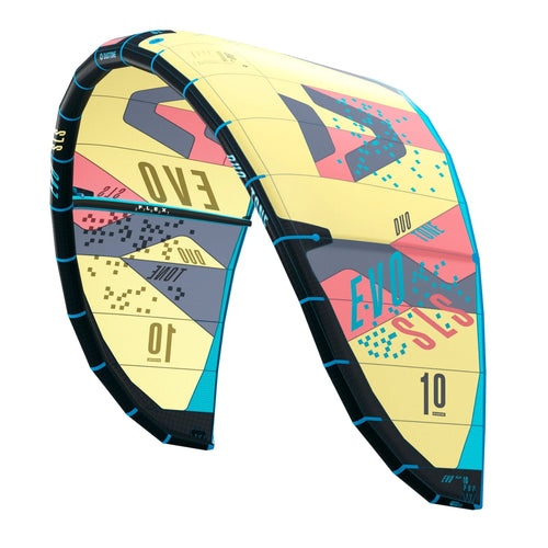 2023 10m Duotone Evo SLS Kiteboarding Kite-Vanilla Color-Leading Edge Side Left View