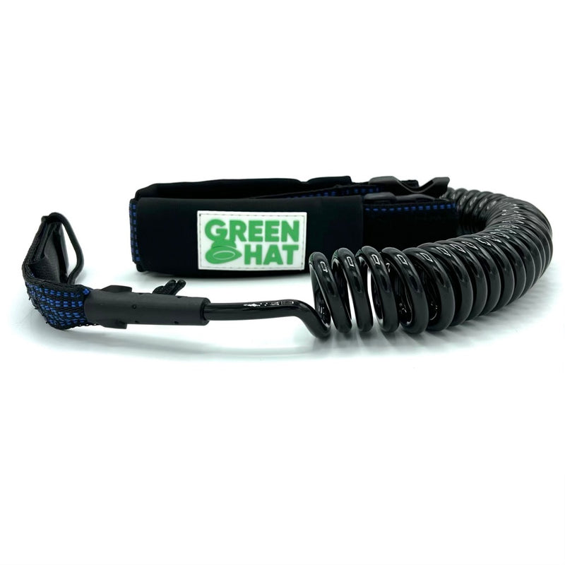 Load image into Gallery viewer, Green Hat Coiled Waist Leash
