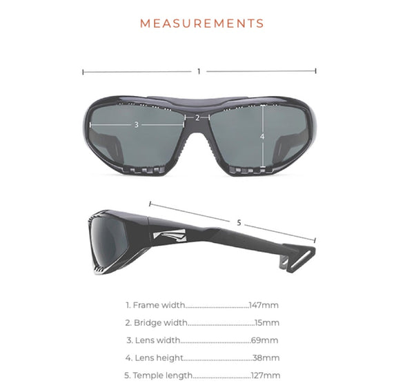 Lip Surge Sunglasses with VIVIDE lenses Dimensions