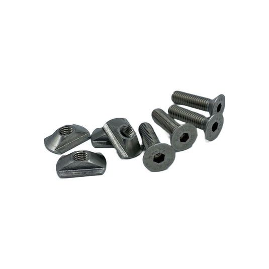 M8x30mm stainless steel hex screw and track nuts
