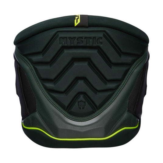 Green Hat Kitebaording-2022 Mystic Warrior Kiteboarding Waist Harness Dark Leaf-Rear View