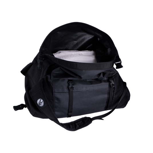 I found the perfect kite bag! Amazon padded snowboard bag that fits 15-20  sport kites easily at full length. Even has a pocket for lines, stakes,  etc. I also included pictures of