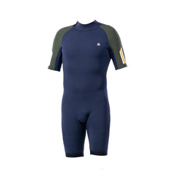 Saint Jacques Clovis Shorty 2mm Back-Zip Wetsuit – Green Hat